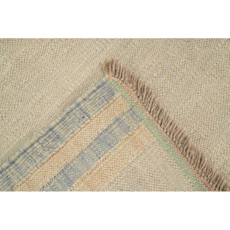 Tapis kilim 8 x 10 avec motifs géométriques Minimalist