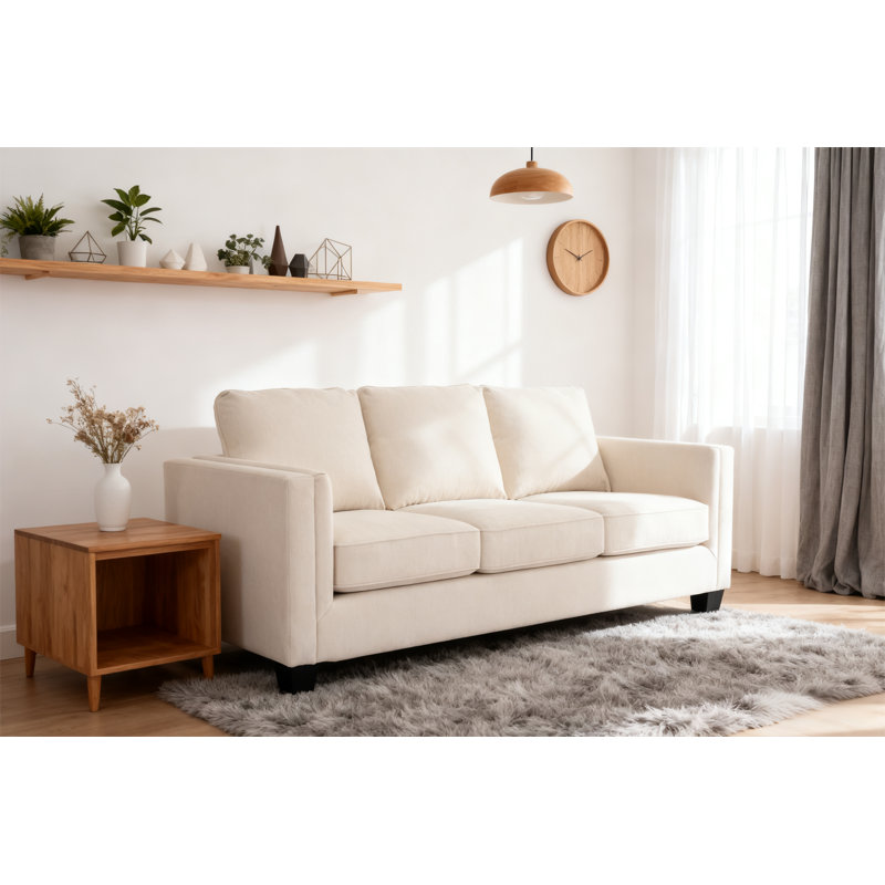 79.92“modern Fabric Sofa 3-seat Couch