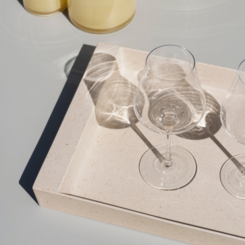 KANKYO Recycled Bamboo Tray Moonbeam (cream), Beige