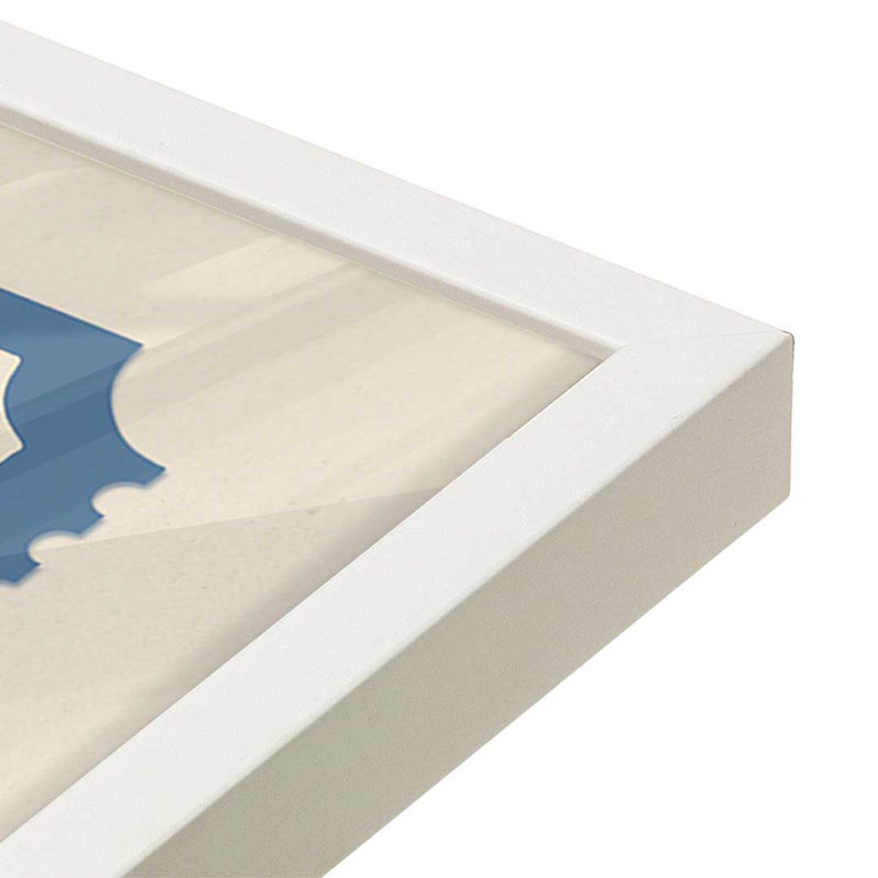 Ensemble de 3 reproductions d'art Northby Noel, H 25,5 po x l 58,5 po, Blanc opaque