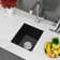 LQS 13''L ×15''W Granite Composite Undermount Bar Prep Sink with Accessories
