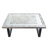 Retro Solid Wood Iron Rectangular Coffee Table