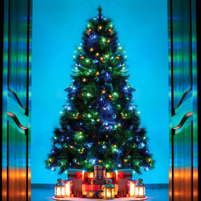 400 lumières d'arbre de Noël à DEL avec 8 modes et minuterie, 8 guirlandes lumineuses de 8,2 pi pour une décoration intérieure et extérieure de Noël