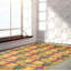 Tapis unique en laine noué à la main 4 pi 1 po x 6 pi 2 po nouvel âge Lahore Finish Deepshikha