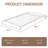 Low Bed Frame Twin Size - 6 Inch Heavy Duty Metal Platform, Mattress Foundation, No Box Spring Needed, Noise-Free, White-1775497934-1775497928