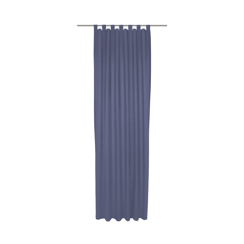 Uni Collection 100% Cotton Room Darkening Curtain Single Panel, 142cm Width x 295cm Drop, Royal blue