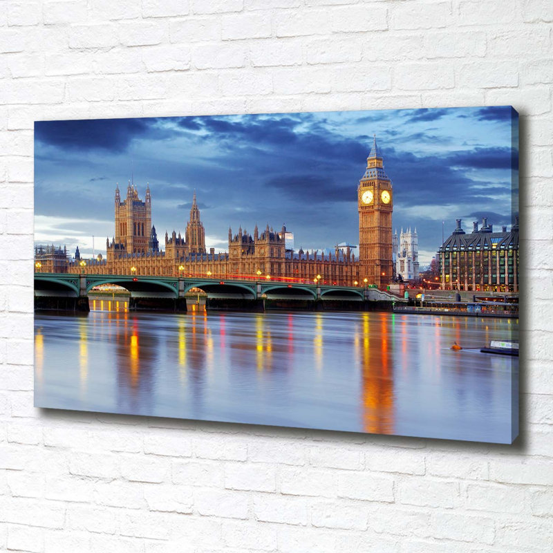 River Thames London - Wrapped Canvas Print
