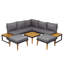 Ensemble de conversation pour patio avec repose-pieds-850023247