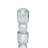 D3X11.5" Clear Glass Taper Candle Holder With Elegant Column Design-1399060896