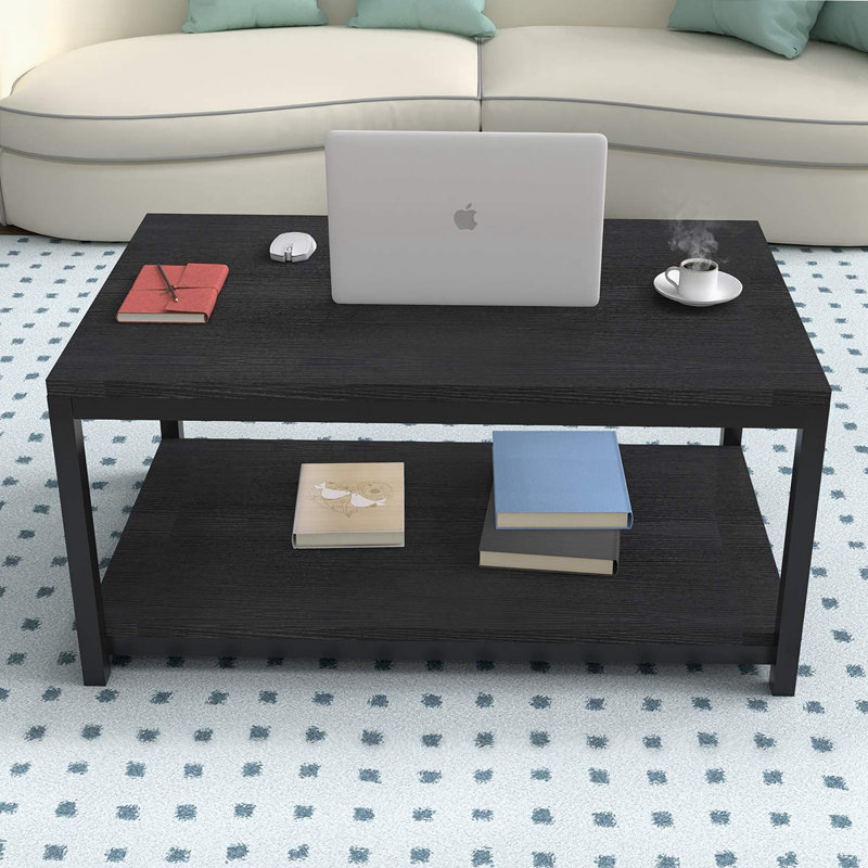Table basse Raaga, Noir, H 16,8 po x l 31,5 po x P 19,8 po