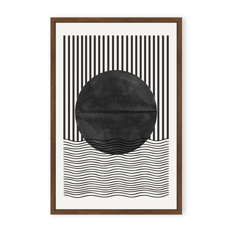 BaB No10. Print by The Miuus Studio, 48" H x 32" W x 1.125" D, Black, Framed Matted Print