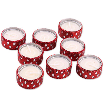 0.8'' H Mercury Glass Tabletop Tealight Holder
