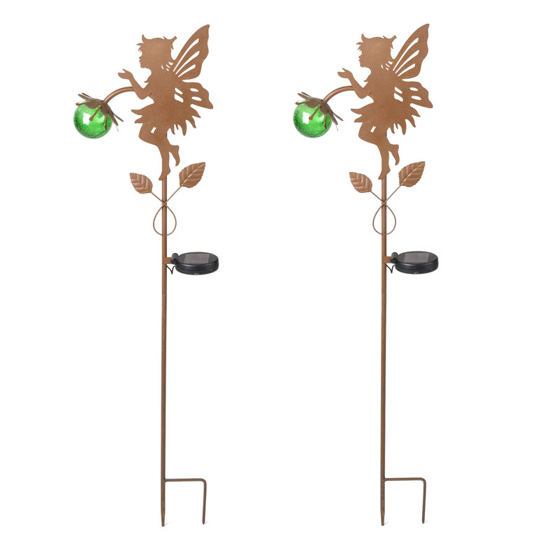 35.4'' Solar Powered Integrated LED Lawn Ornament