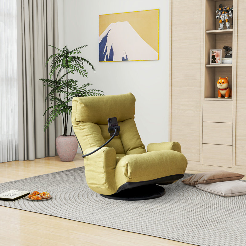 Fauteuil inclinable, inclinable et ergonomique, Lin vert