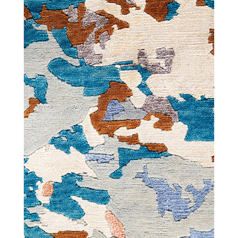 Overdyed One-of-a-Kind 8' 3" x 10' 2" Hand Knotted Area Rug