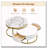 Modern Round Nesting Coffee Table with Drawers