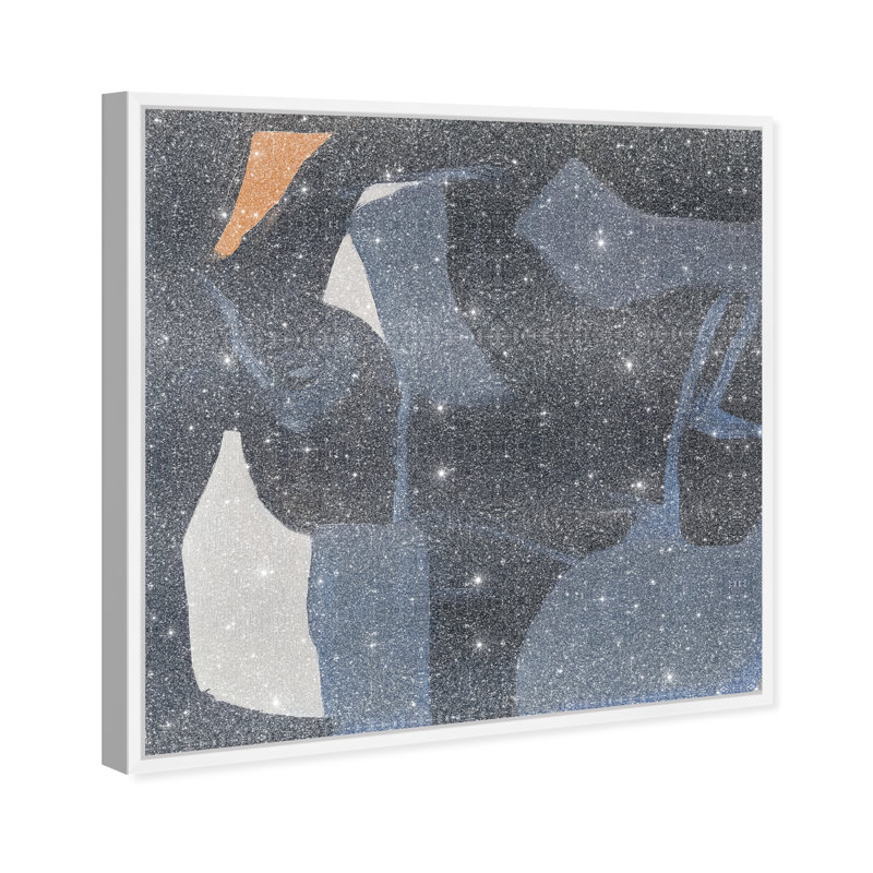 Obscured Voices II Canvas Abstract Print by Oliver Gal, Black Frame, 12 x 12, 21"H x 21"W, White Frame
