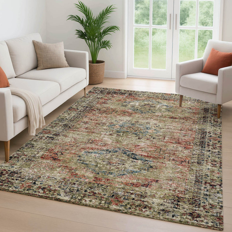 Tapis de qualité supérieure Mayfield Global, Terracotta, 8 pi x 10 pi