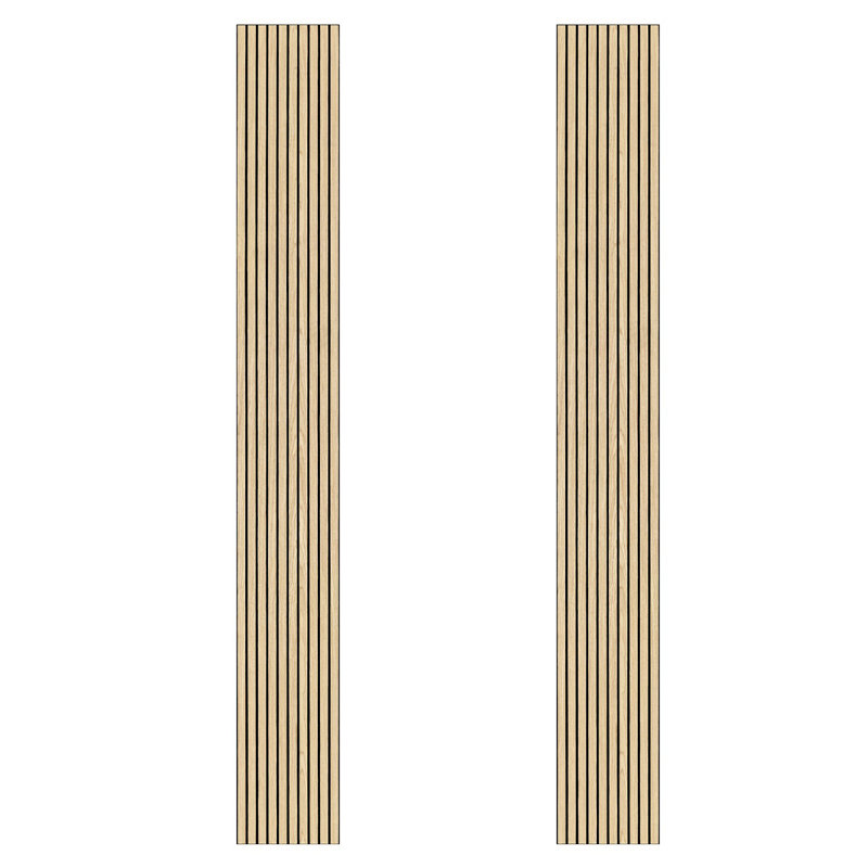 Panneaux muraux décoratifs 3D 94,5 po x 12 po, White Oak, 2