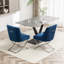 Chaise d'appoint rembourrée en velours Elian-293064311