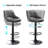 Newville Swivel Upholstered Faux Leather Adjustable Height Counter Stool-869242691