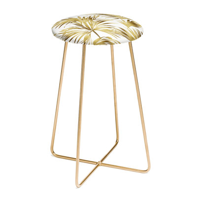 Marta Upholstered Counter Stool with Metal Frame
