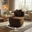 Upholstered Swivel Accent Chair-143198195