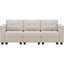 Canapé modulaire en velours 3 places Buckleton-215667765