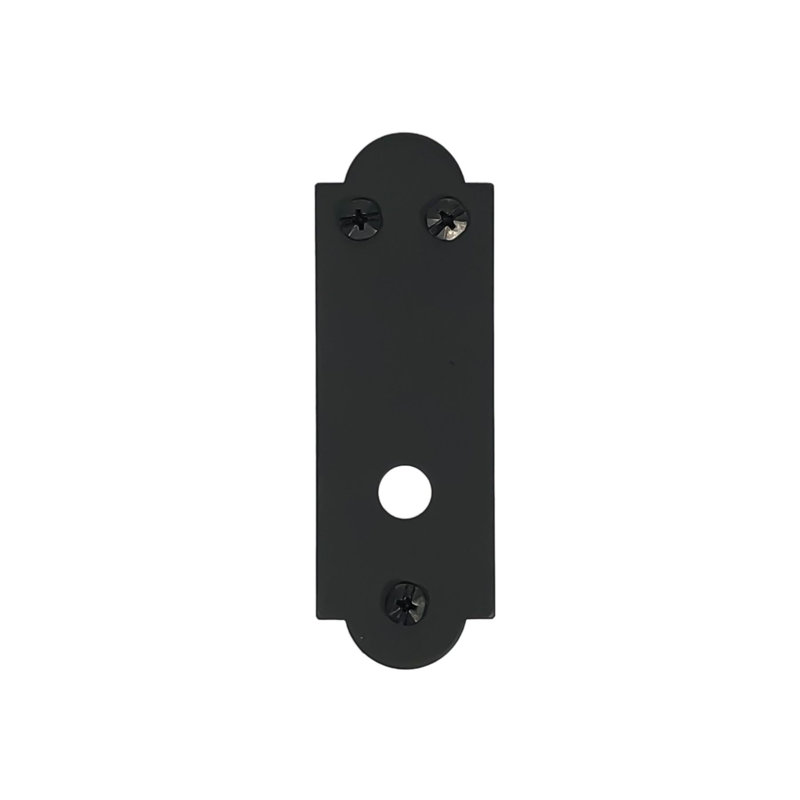 Black Iron Traditional Backplate for Adjustable Pintle