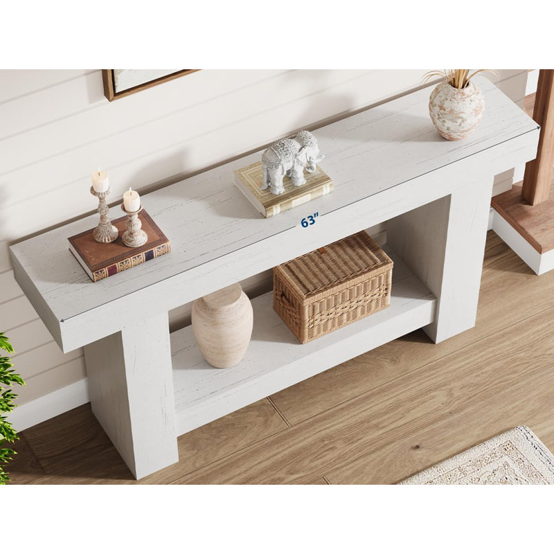160cm Console Table, White