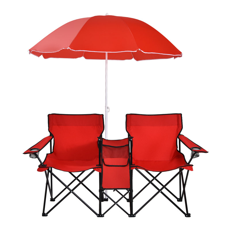 Antravian Folding Camping Chair, Red
