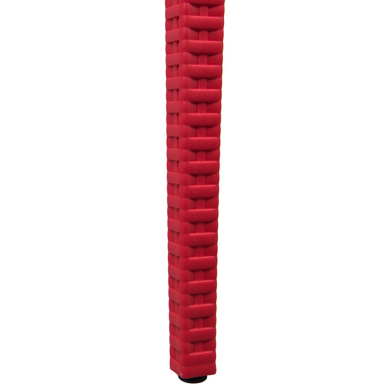 Chaise de patio en osier empilable Mace, rouge, Single