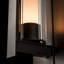Vertical Bar Fluted Clear Glass 1-Bulb Outdoor Flush Mount-96129119-96129128