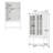 Stylish Wine Bar Cabinet With 3 Fixed Shelves-2142428979