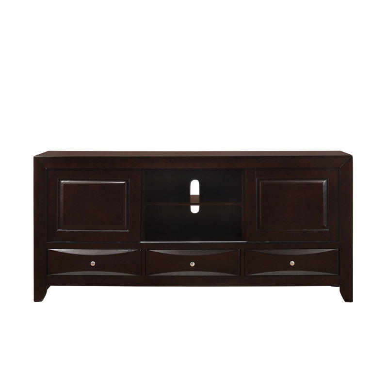 Meuble télé 1pc 3 tiroirs, Cerisier
