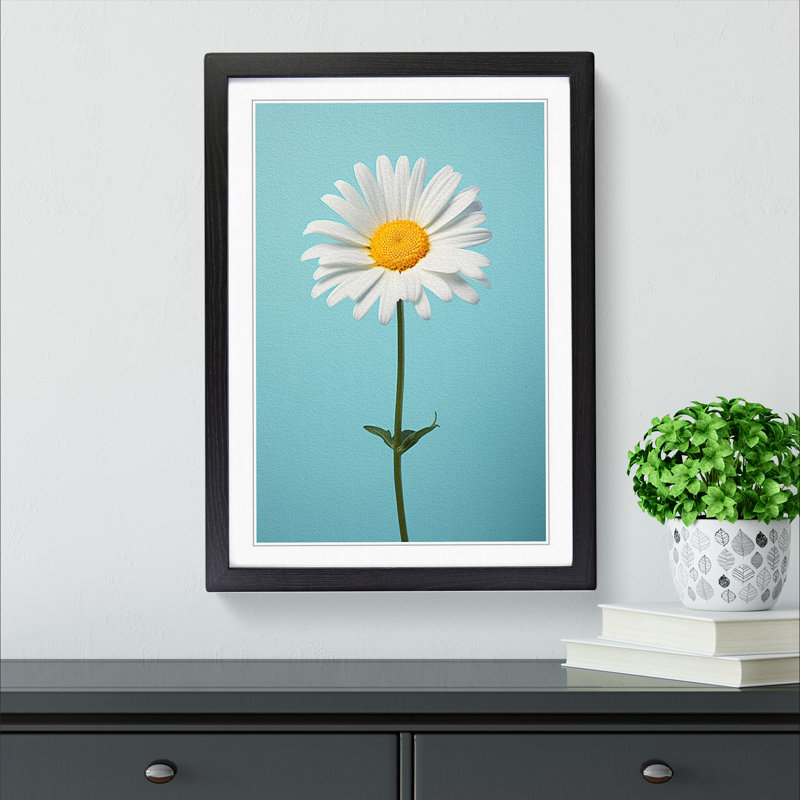 Single Picture Frame Print on Wood, Black Framed, 34cm H x 25cm W