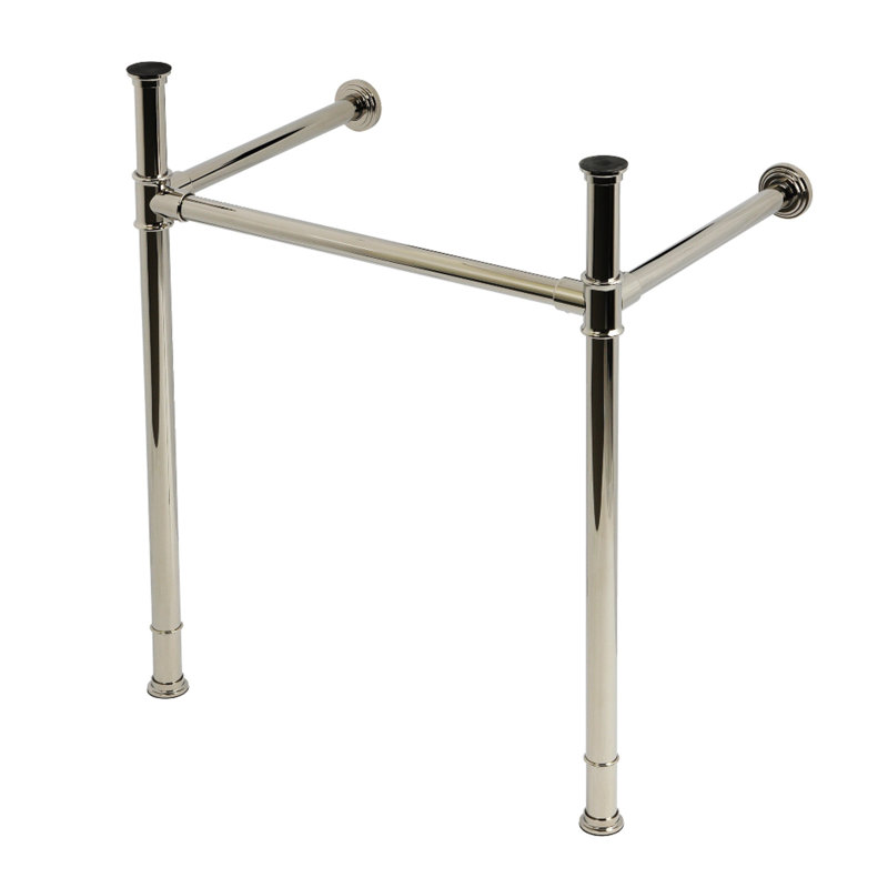 Pieds de lavabo console en laiton Kingston, nickel poli Kingston VPB34256, Laiton poli