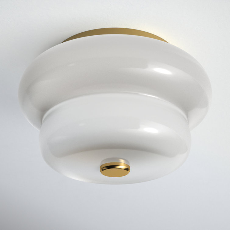 Alfonso 2 Light Glass Flush Mount