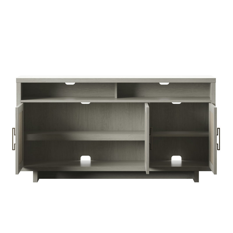 Portman Unfinished TV Stand for TVs up to 60", Fairfax Oak