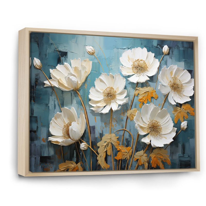 «Green Dandelion Dandelion Daydream», reproduction sur toile, 16" H x 32" W, Cadre naturel flottant