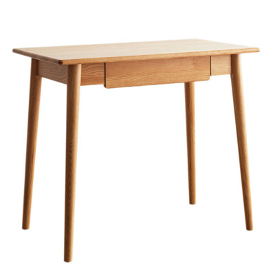Bureau en bois massif - Chêne naturel pour poste de travail de création d'environnements productifs avec installation