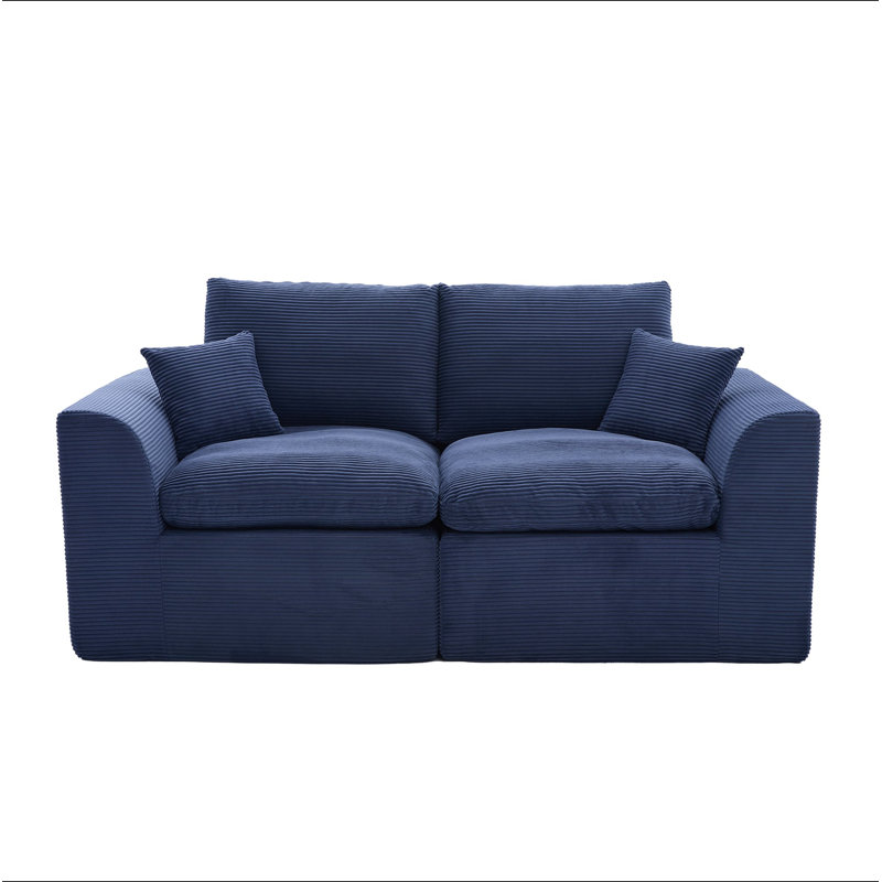 Canapé modulaire modulaire Cloud, canapé Comfy Cloud Modern, 2 places avec housses de coussin, meubles amovibles pour salon, chambre à coucher, appartements, dortoirs, sans assemblage requis