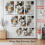 Tableau abstrait floral sur toile tendue (ensemble de 3)-2029580419