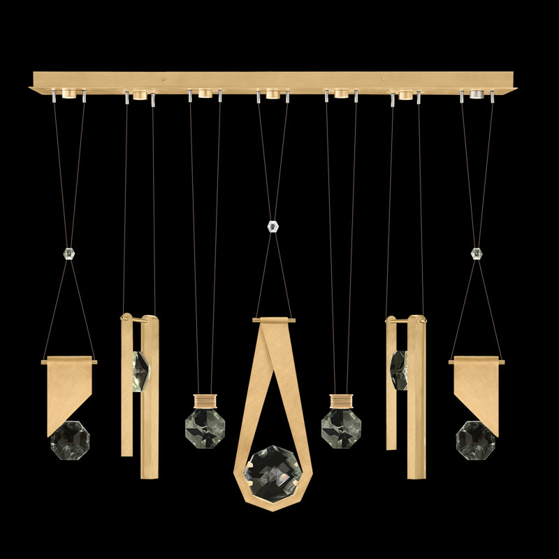 Aria 7 - Light LED Pendant, Brushed Gold