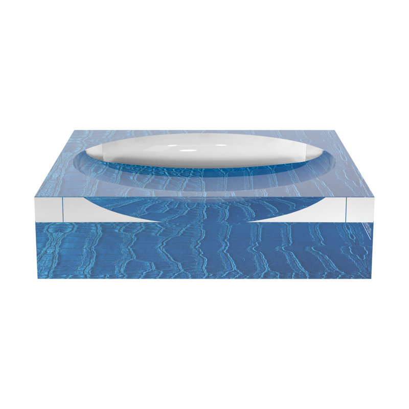 Crocodile Acrylic Candy Catchall Dish, Kyoto Blue