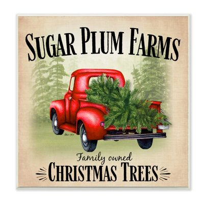 « Fêtes » en forme de camion « Sugar Plum Farms » par Sheri Hart-impression d’art graphique