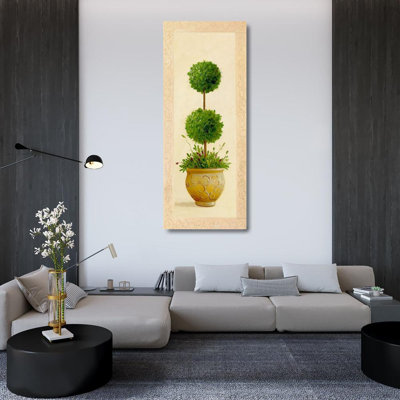 Red Barrel Studio® Welby Gallery Wrapped Canvas Art Titled: Ball Topiary II 70742