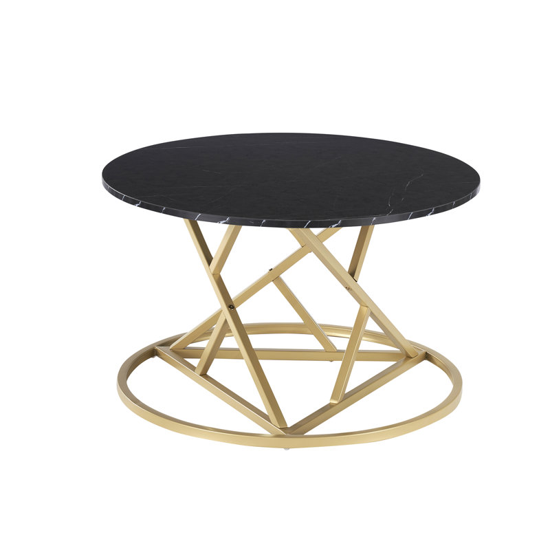 Frame Coffee Table, Black/Gold