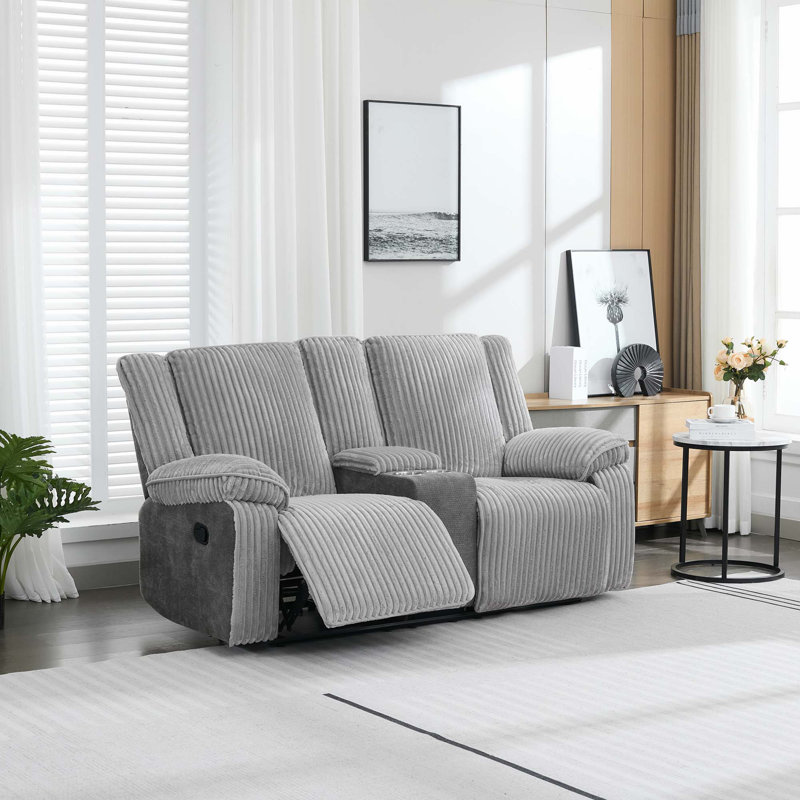 2 Seater Reclining Sofa, Grey
