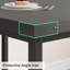 Ensemble de table de salle à manger extensible 3 pièces 63 po pour 4 à 6 places - Ensemble de salle à manger rectangulaire contemporain avec 2 bancs rembourrés - Robuste, facile à assembler, parfait pour les appartements - Noir